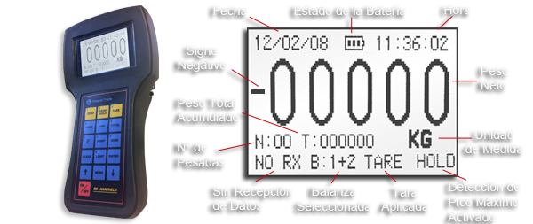 INDICADOR INALÁMBRICO: RX-HAND HELD