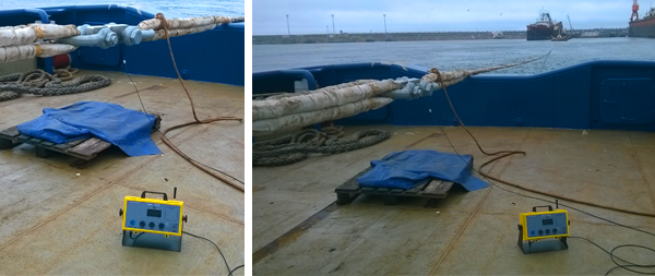 AHS-II M midiendo carga suspendida