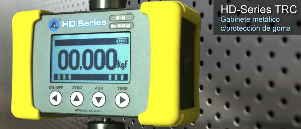 Dinamómetro electrónico HD-Series TRC detalle del display