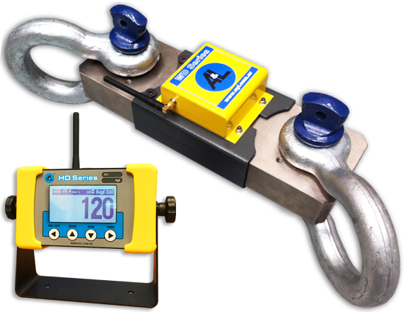 Vista del dinamómetro electrónico WD-SERIES