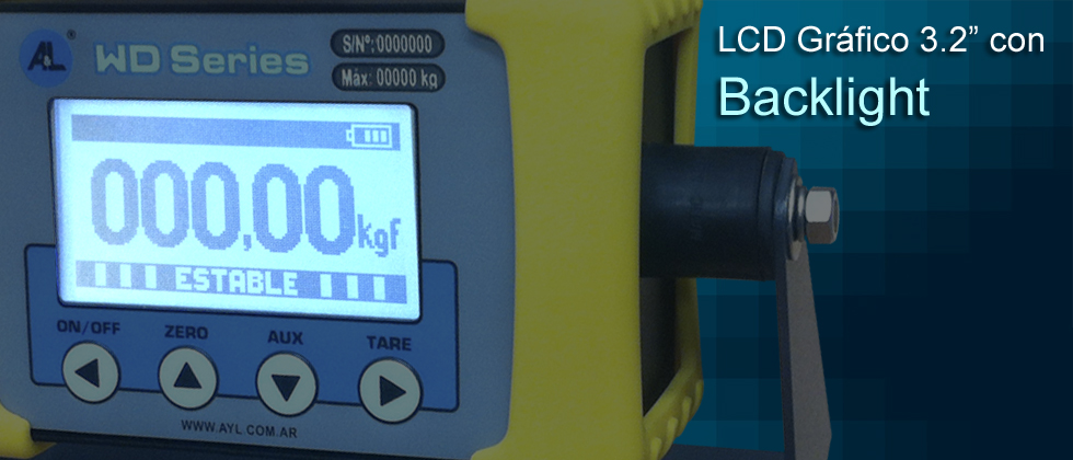 Dinamómetro Electrónico WD-SERIES Wireless - Detalle técnico